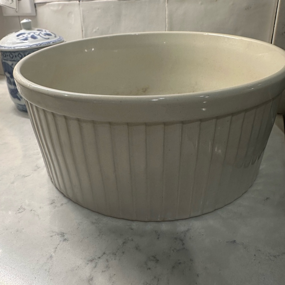 Cream Ceramic Baking Dish